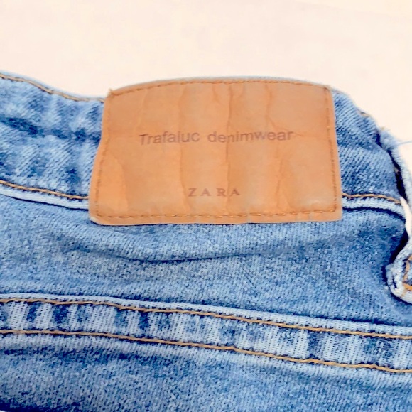 Zara Midrise Floral Embroidered Skinny Jeans Size 2 - Picture 6 of 11